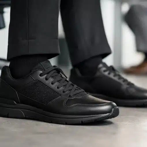 Black sneakers for work that actually work